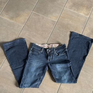 PAIGE Dark Blue Flare Jeans